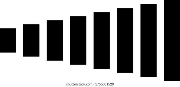 icono de vector de color negro de volumen