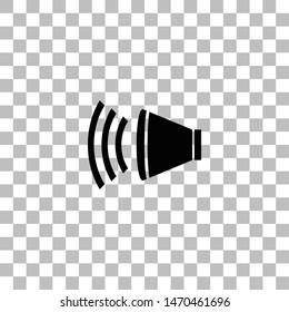 Volume. Black flat icon on a transparent background. Pictogram for your project