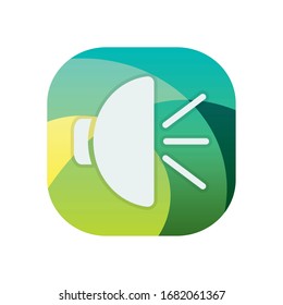 Bloque de volumen diseño de icono de estilo plano música melodía canción música música arte musical y tema de composición Ilustración vectorial