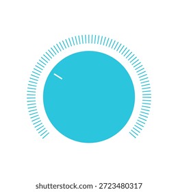 Ícone do botão Volume. Isolado no fundo branco. Ícone azul.