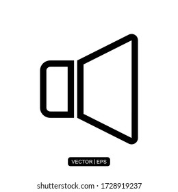 Volume Button icon vector illustration logo template for many purpose. Isolated on white background.