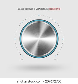 Volume button with metal texture.