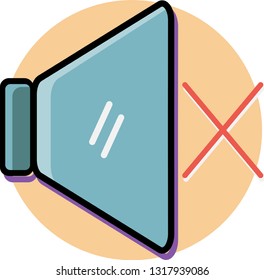 volume button off vector icon