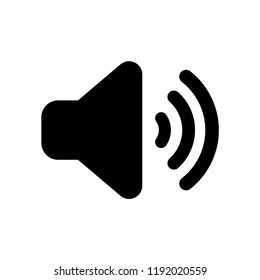 Volume Button Sound Icon Stock Vector (Royalty Free) 1192020559 ...