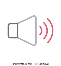 volume colour line vector icon
