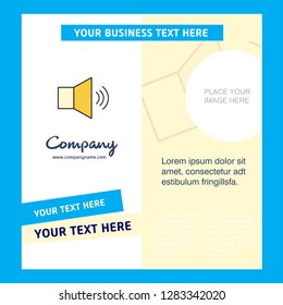 Volume  Company Brochure Template. Vector Busienss Template