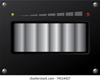 Volume control design with min and max leds