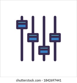Volume Control Flat Icon Vector Logo Template Illustration