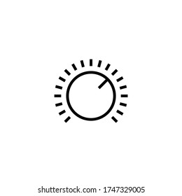 Volume Control Icon in black line style icon, style isolated on white background