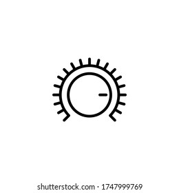 Volume Control Icon in black line style icon, style isolated on white background