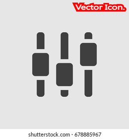 volume control icon isolated sign symbol and flat style for app, web and digital design. Vector illustration.