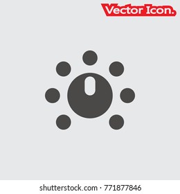 volume control icon isolated sign symbol and flat style for app, web and digital design. Vector illustration.