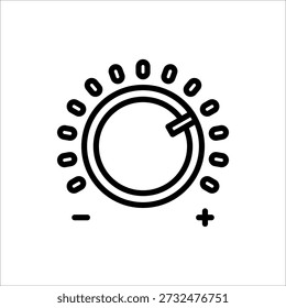 Icono de control de volumen. Botón del reproductor multimedia. Ilustración vectorial para el Diseño web, aislado en el fondo blanco.