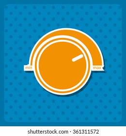 Volume control  icon, vector illustration. Flat design style