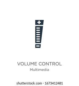 Volume control icon vector. Trendy flat volume control icon from multimedia collection isolated on white background. Vector illustration can be used for web and mobile graphic design, logo, eps10