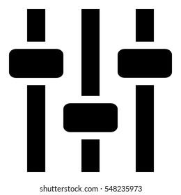 Volume control illustration - Flat design, glyph style icon - Filled black
