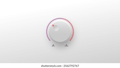 volume control knob vector background