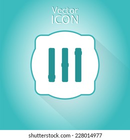 Volume control. Level icon. Flat style. Made in vector