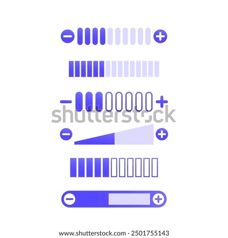 volume control, plus and minus vector design for apps