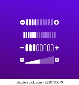 volume control vector design for apps and web