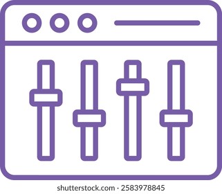 Volume Control vector icon. Can be used for printing, mobile and web applications.