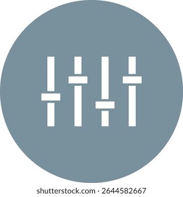 Ícone de vetor do Controle de Volume. Pode ser usado para impressão, aplicativos móveis e da Web.