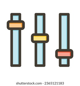 Volume Control Vector Thick Line Filled Colors Icon For Personal And Commercial Use.
