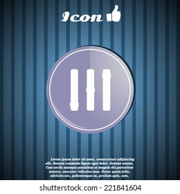 Volume controls and level icons. Made in vector