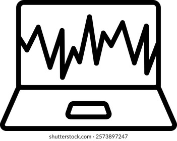 volume data analysis laptop health medical computer pulse beat 5908