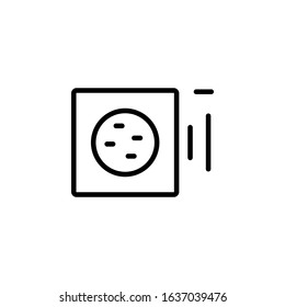 volume down icon. Perfect for application, web, logo and presentation template. icon design line style