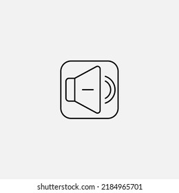 Volume down icon sign vector,Symbol, logo illustration for web and mobile