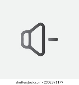 Vektor-Vektorgrafik des Volume-Down-Symbols