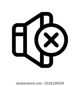volume down icon. vector line icon for your website, mobile, presentation, and logo design.