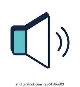 Volume Down icon vector stock illustration