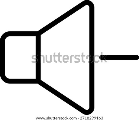 volume down line icon illustration vector