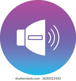 ícone de vetor Descer Volume. Pode ser usado para impressão, aplicativos móveis e da Web.