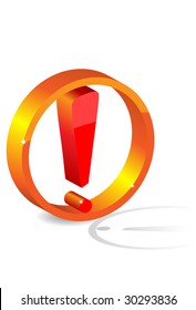 Volume Exclamation Symbol. A vector. Without mesh.