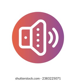 volume flat gradient icon logo for website, application, printing, document, poster design, etc, Suitable for web Design,Logo,App