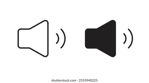Volume flat simple vector symbols illustration.