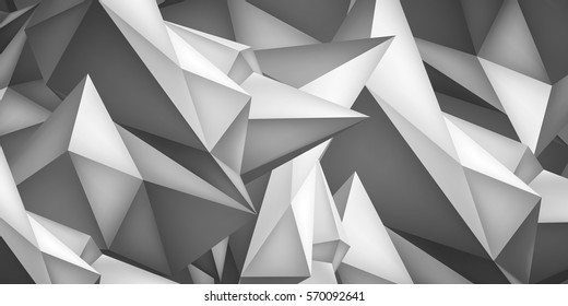 Forma geométrica de volume, fundo de cristal 3d, abstração baixo polígonos papel de parede, forma de design vetorial