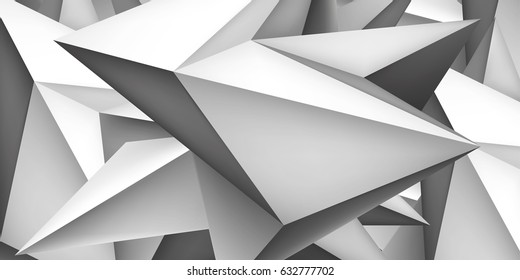 Volume geometric shape, 3d crystal background, abstraction low polygons wallpaper, vector design form