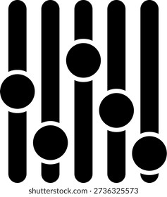 Volume Glyph Vector Icon Design