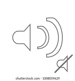 Volume high icon. Vector Design