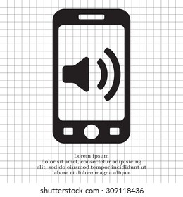 Volume high icon. vector design.