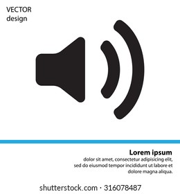 Volume high icon. vector design.