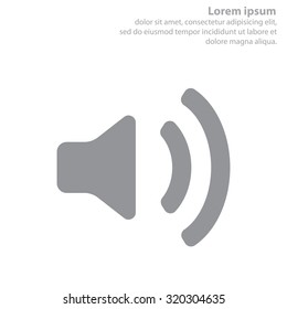Volume high icon. vector design.
