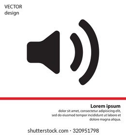 Volume high icon. vector design.