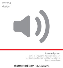 Volume high icon. vector design.