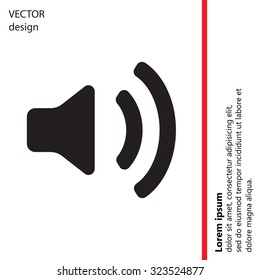 Volume high icon. vector design.