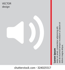 Volume high icon. vector design.